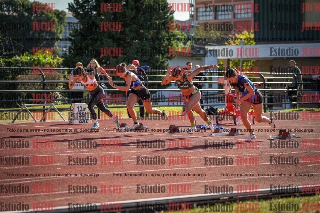 Fotos de los 100 m con vallas de mujeres