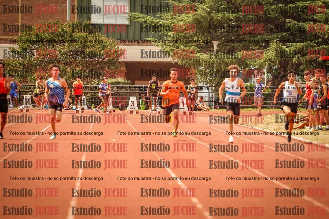 Fotos de los 100 m llanos de varones