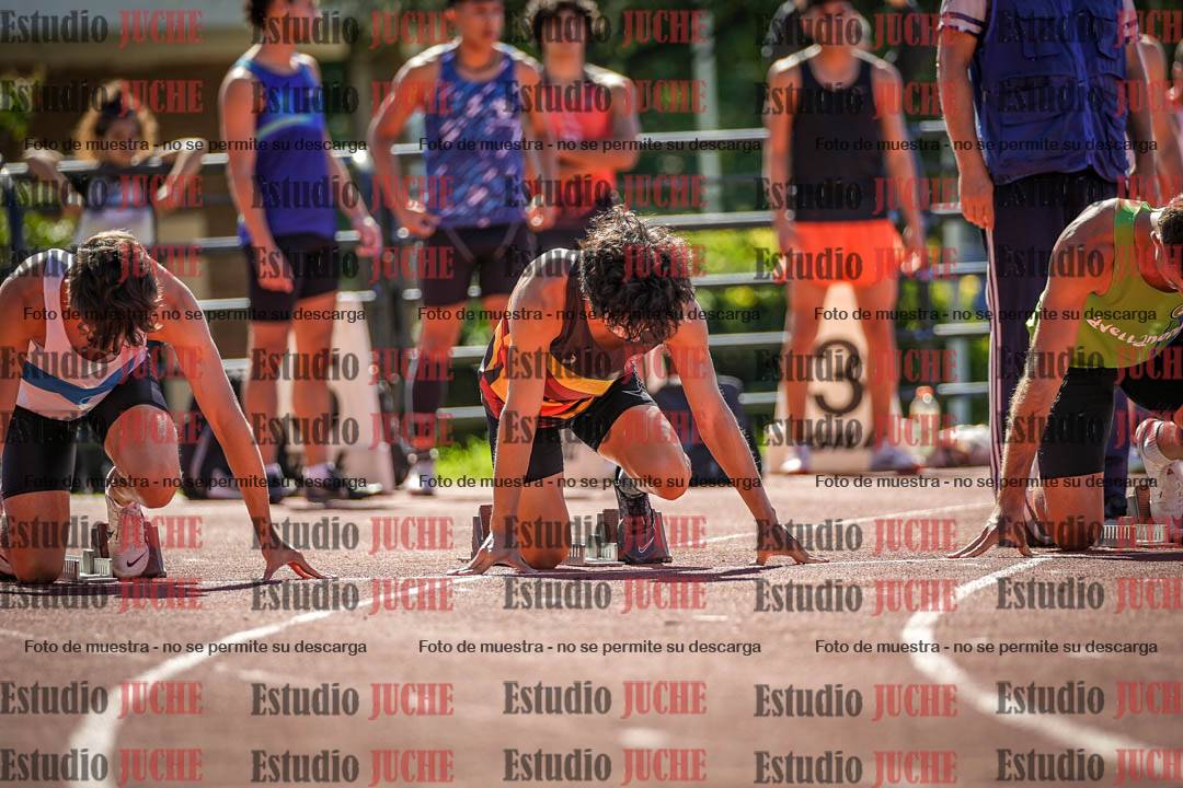 Fotos de los 100 m llanos de varones