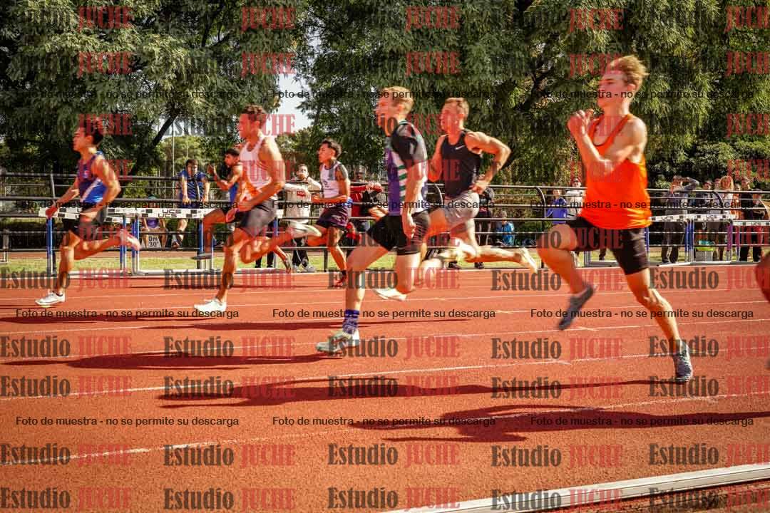 Fotos de los 100 m llanos de varones