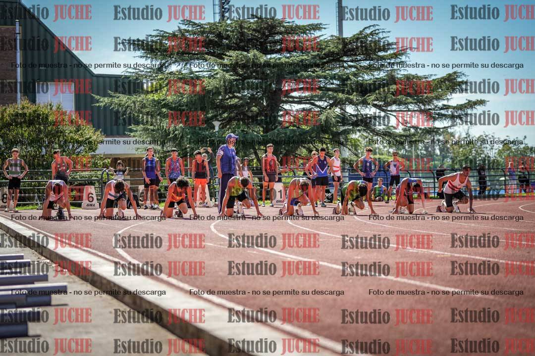 Fotos de los 100 m llanos de varones