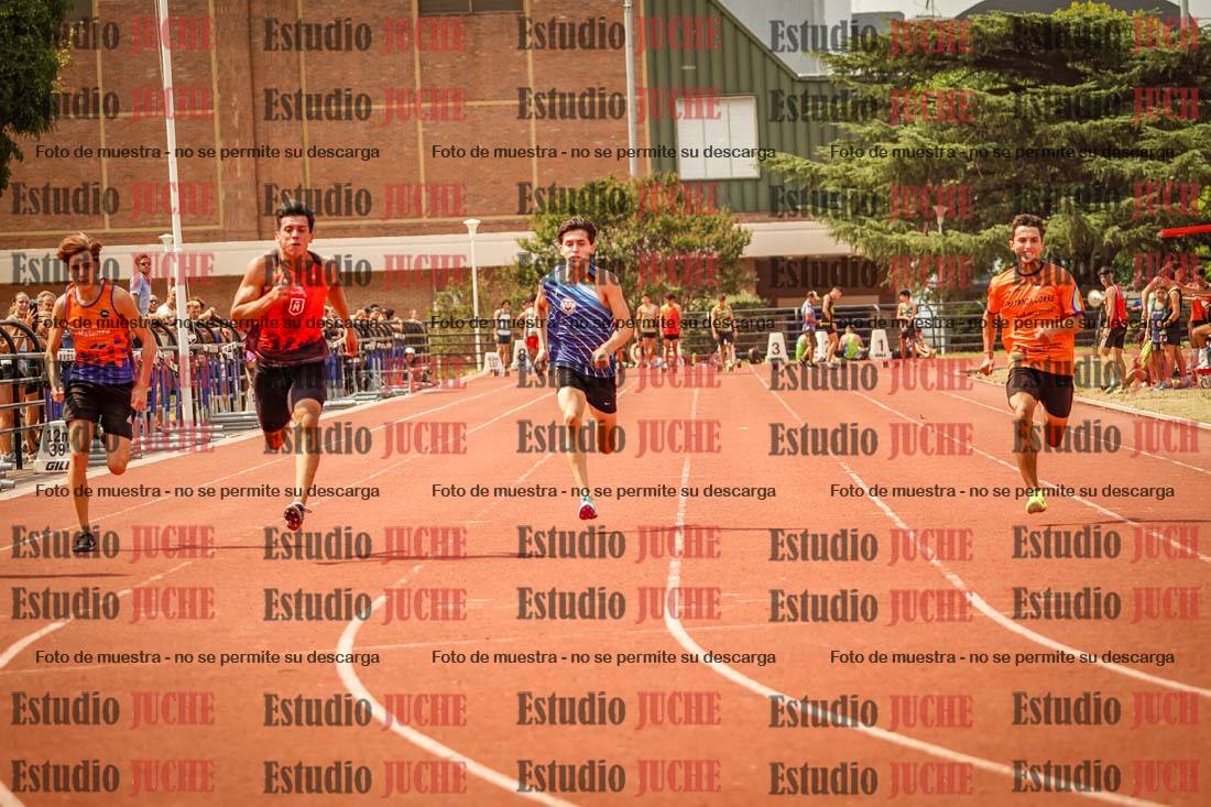Fotos de los 100 m llanos de varones
