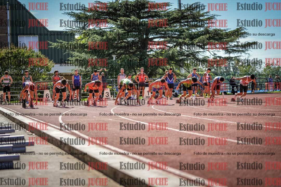 Fotos de los 100 m llanos de varones