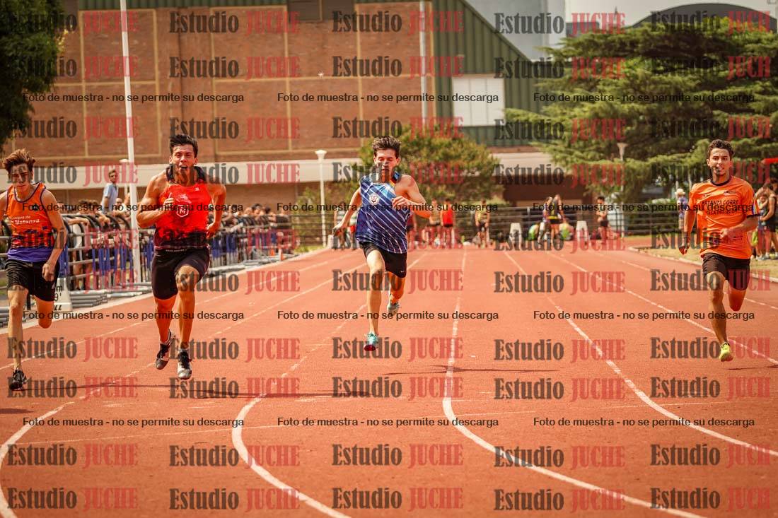 Fotos de los 100 m llanos de varones