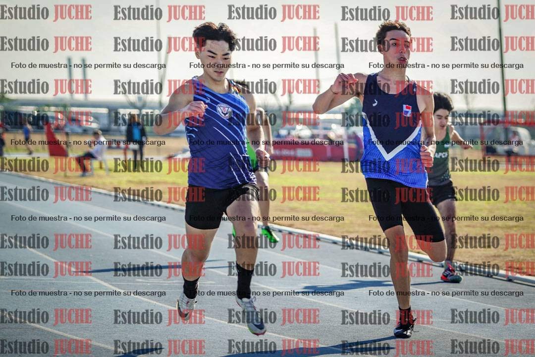 Fotos de los 100 m llanos de varones