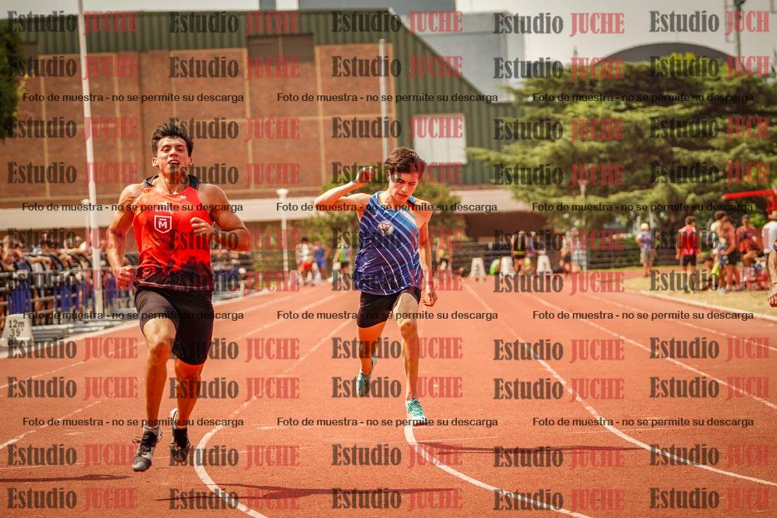 Fotos de los 100 m llanos de varones