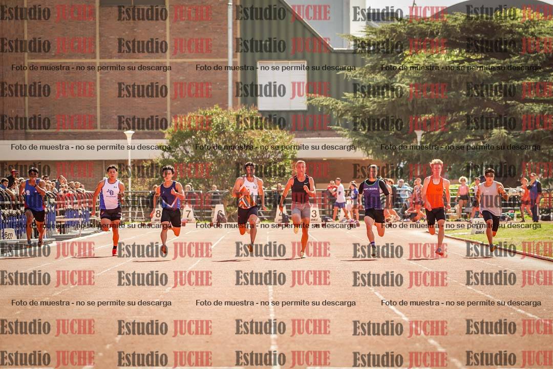 Fotos de los 100 m llanos de varones