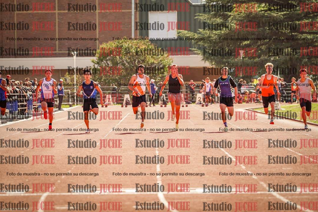 Fotos de los 100 m llanos de varones