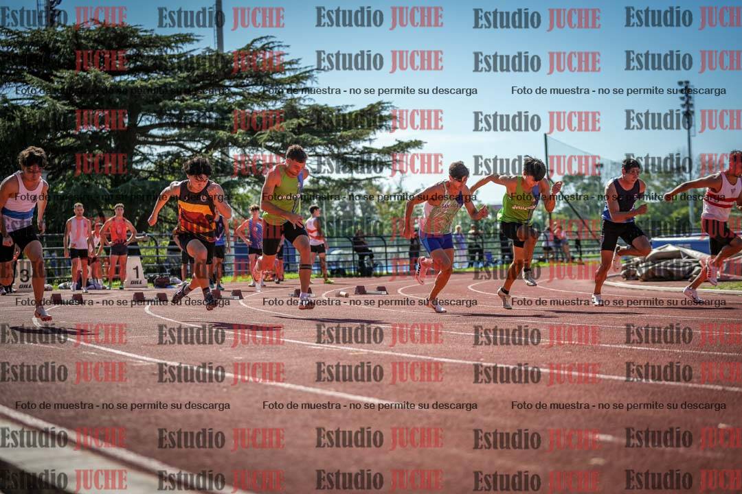 Fotos de los 100 m llanos de varones