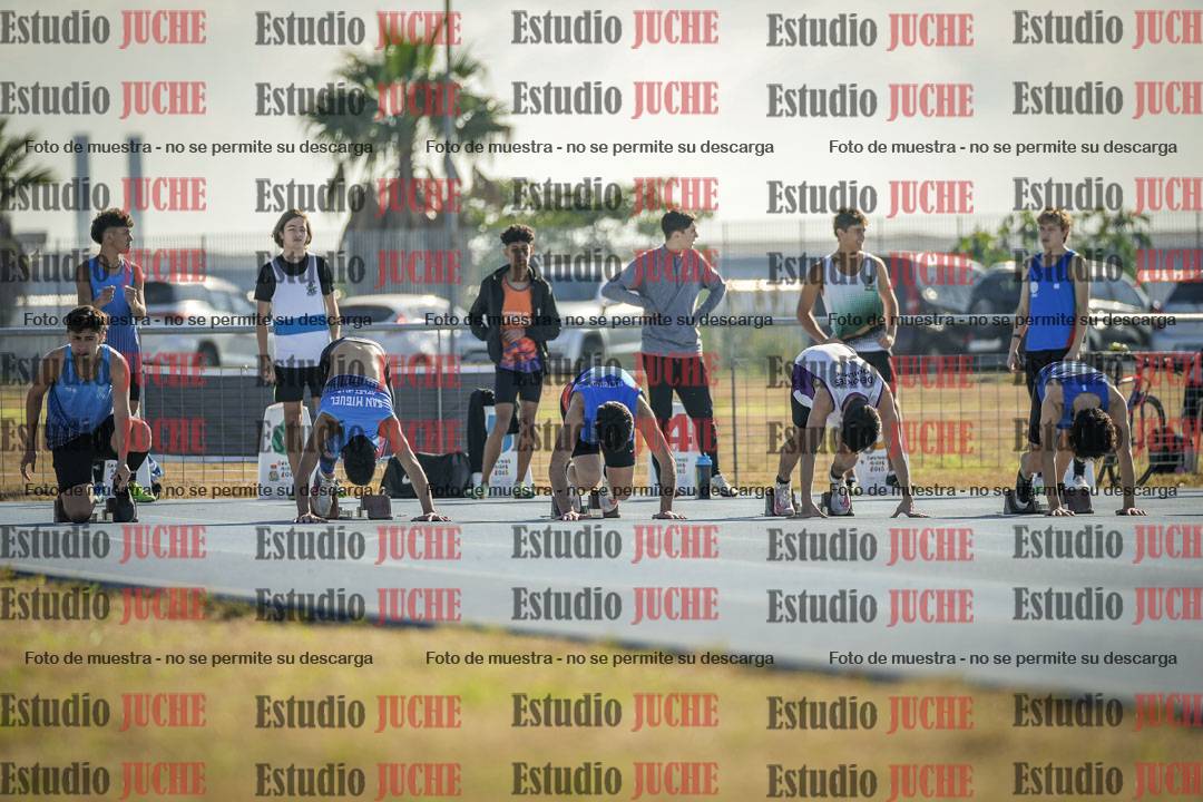 Fotos de los 100 m llanos de varones
