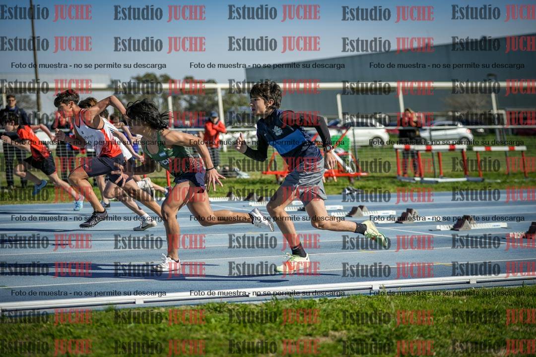 Fotos de los 80 m llanos de varones - U14