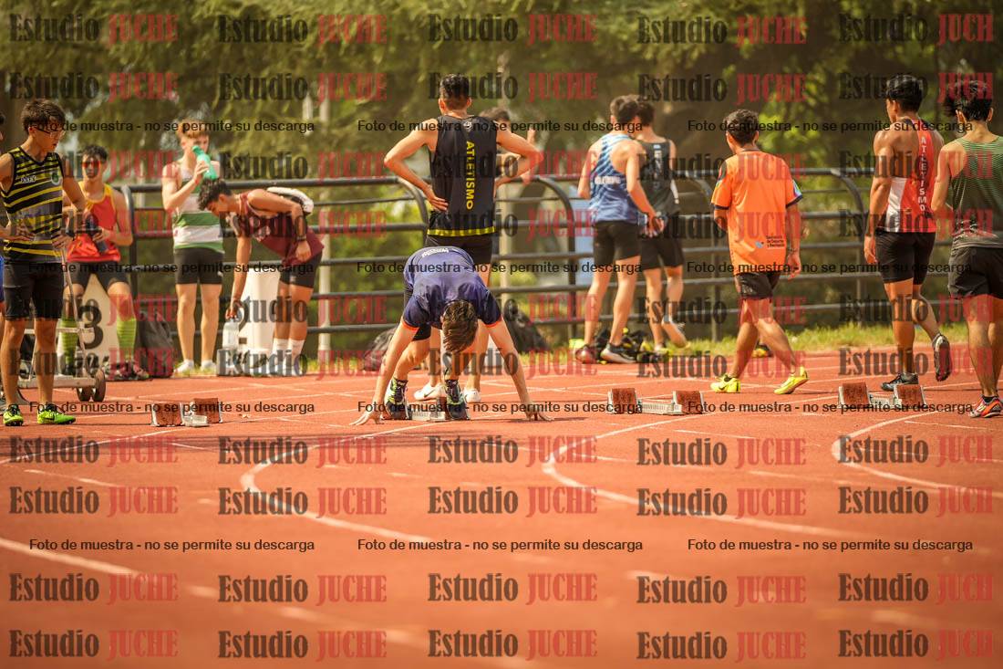 Fotos de los 100 m llanos de varones