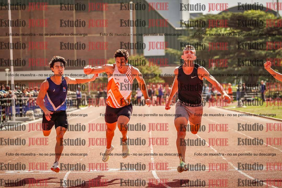 Fotos de los 100 m llanos de varones