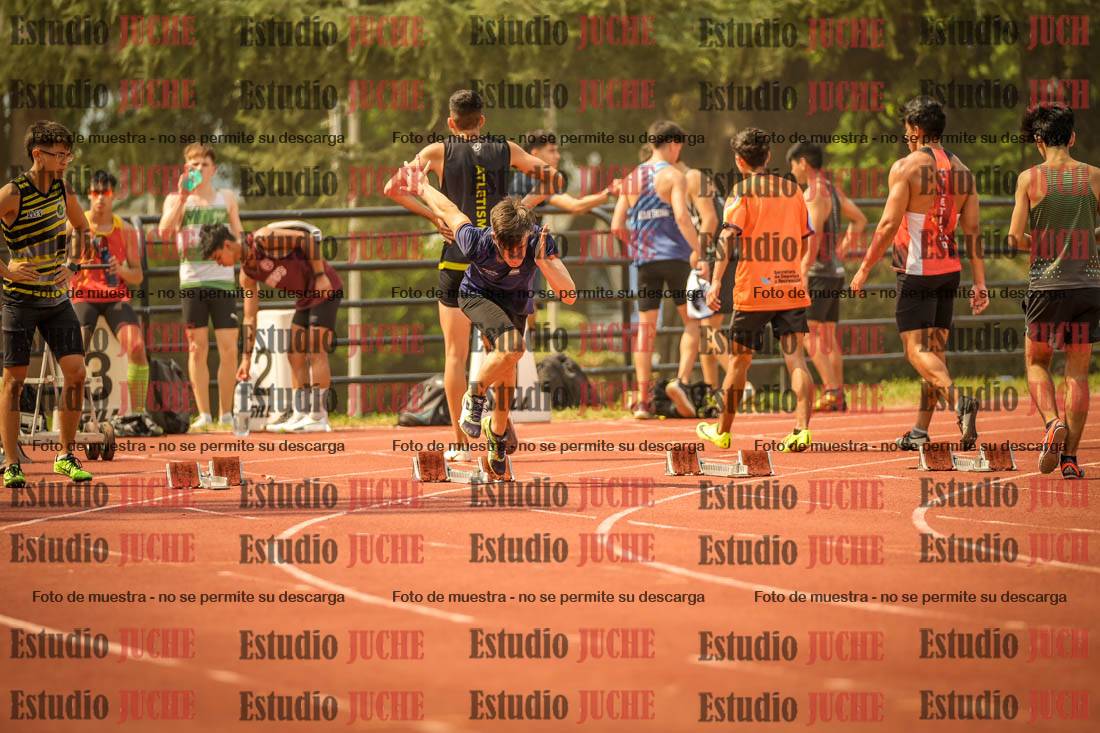 Fotos de los 100 m llanos de varones