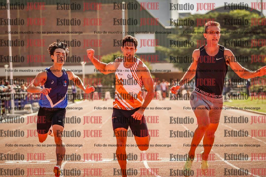 Fotos de los 100 m llanos de varones