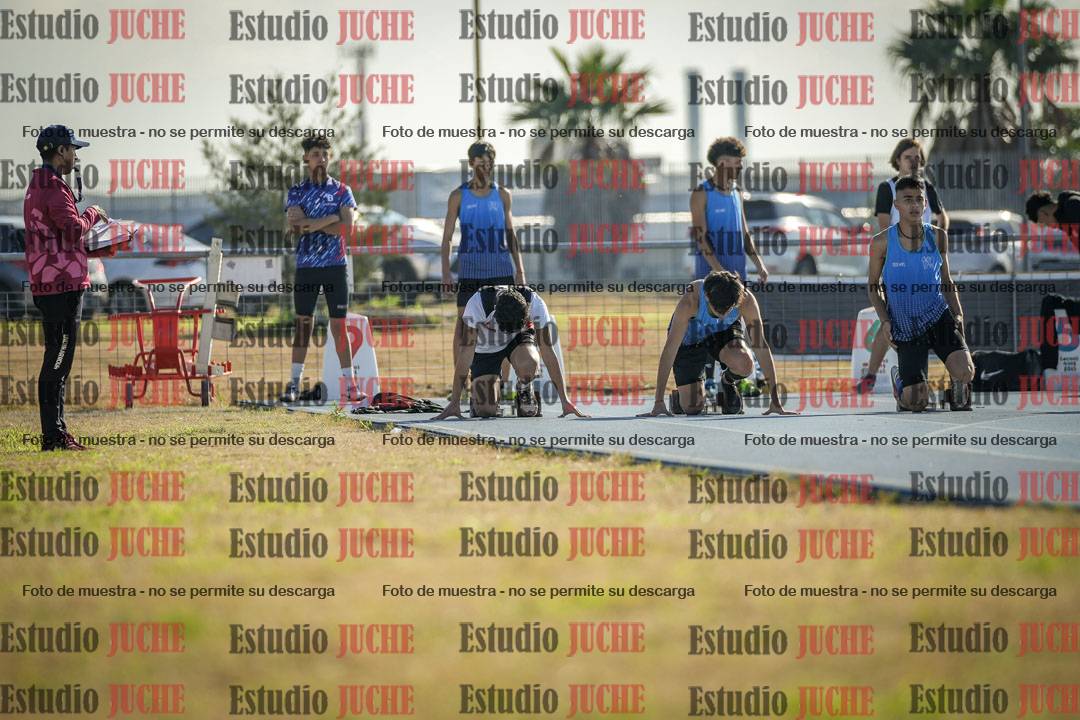 Fotos de los 100 m llanos de varones
