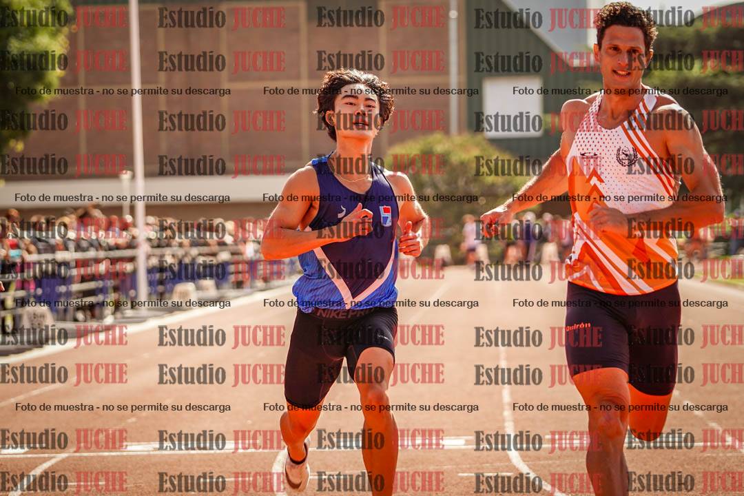 Fotos de los 100 m llanos de varones