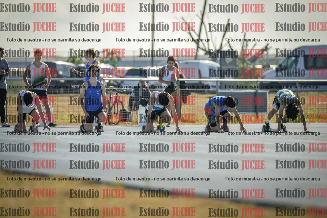 Fotos de los 100 m llanos de varones