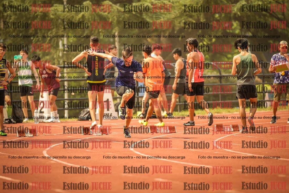 Fotos de los 100 m llanos de varones