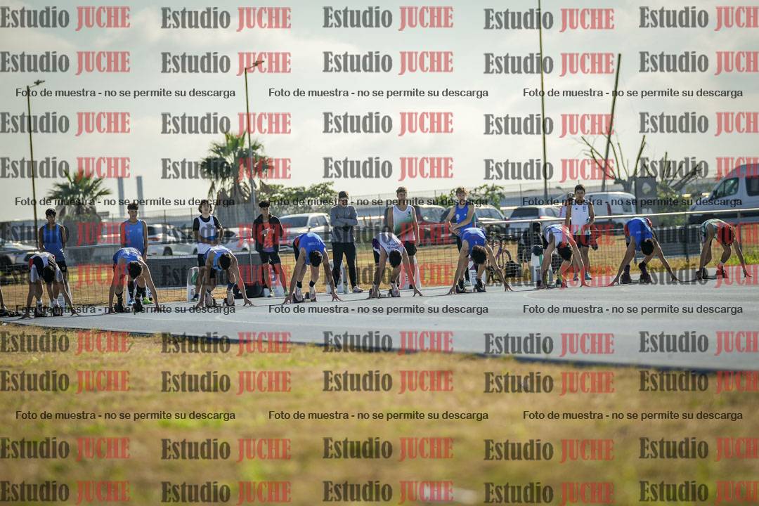 Fotos de los 100 m llanos de varones