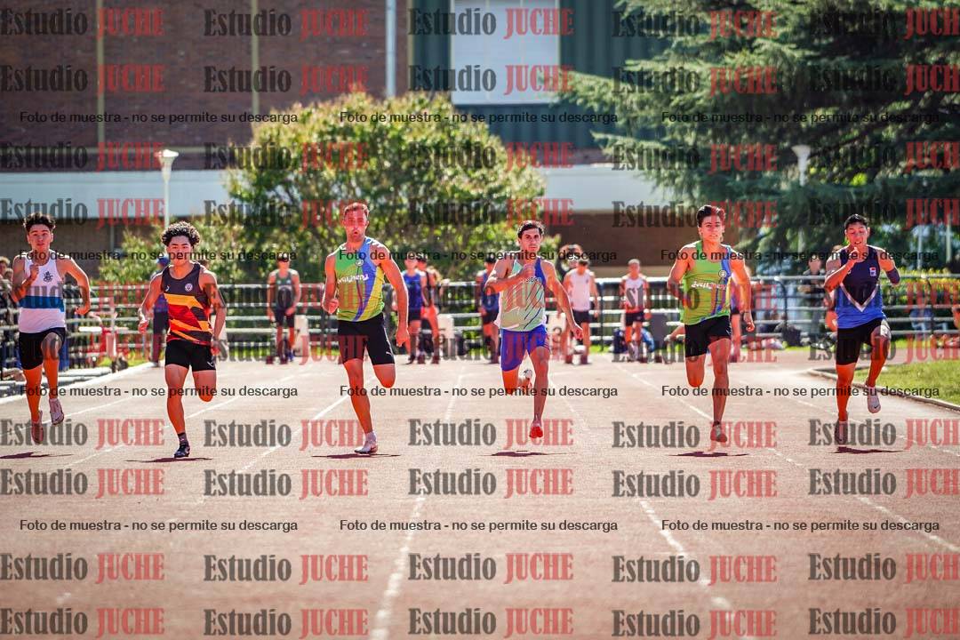 Fotos de los 100 m llanos de varones