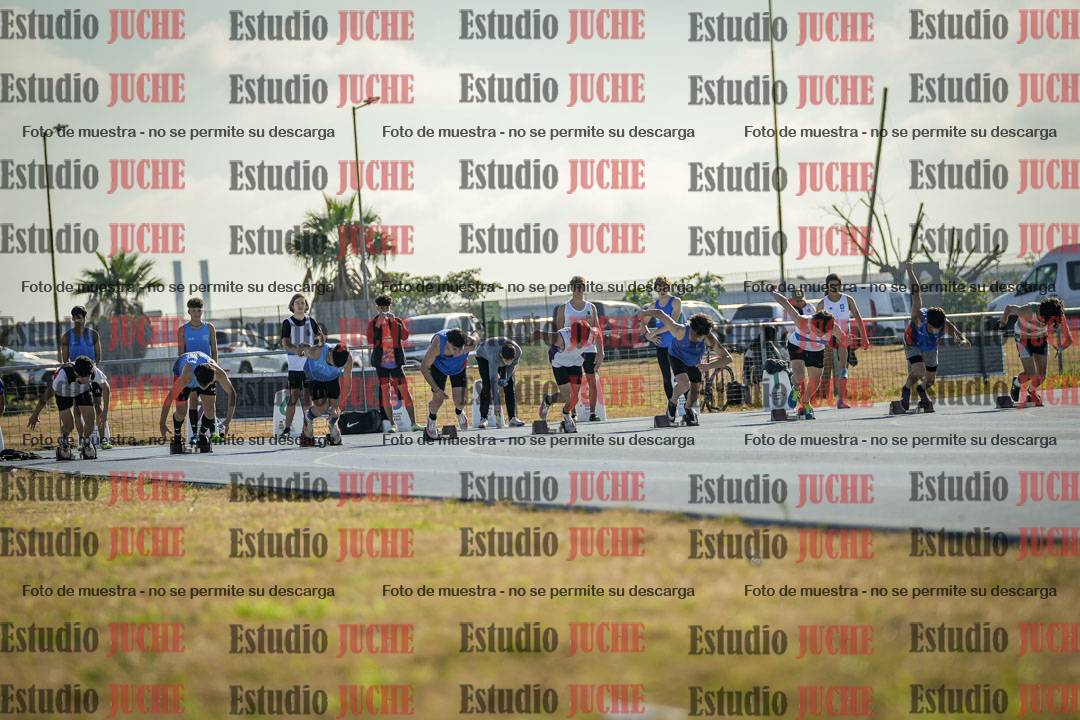 Fotos de los 100 m llanos de varones