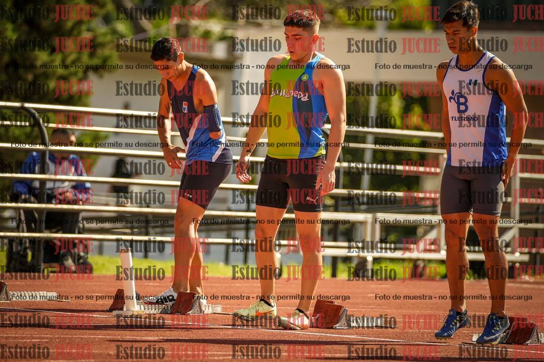 Fotos de los 100 m llanos de varones