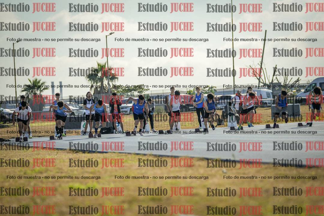 Fotos de los 100 m llanos de varones