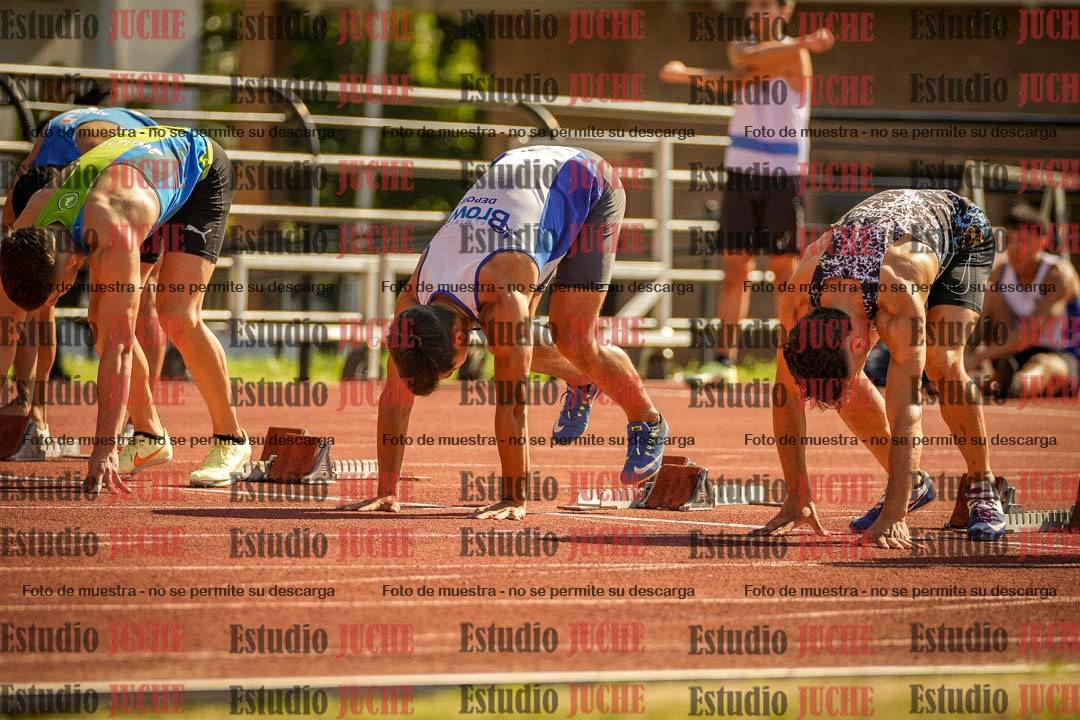 Fotos de los 100 m llanos de varones