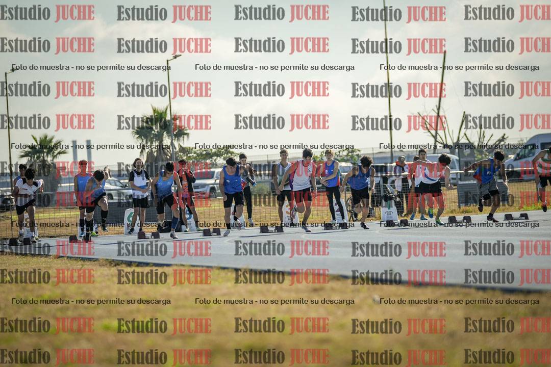 Fotos de los 100 m llanos de varones
