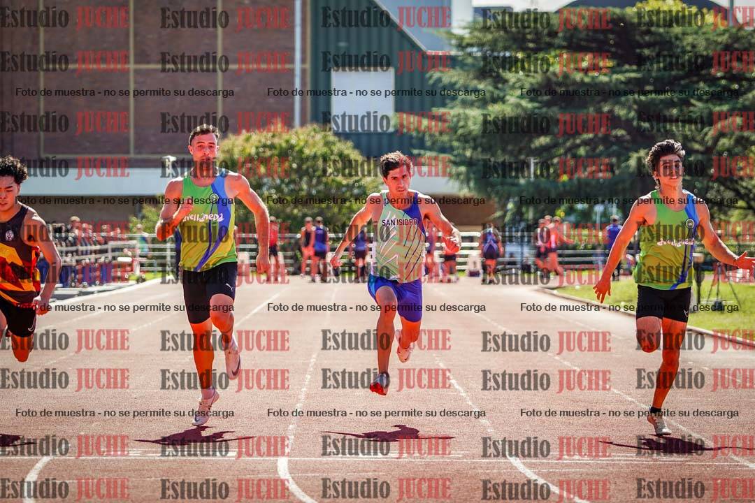 Fotos de los 100 m llanos de varones