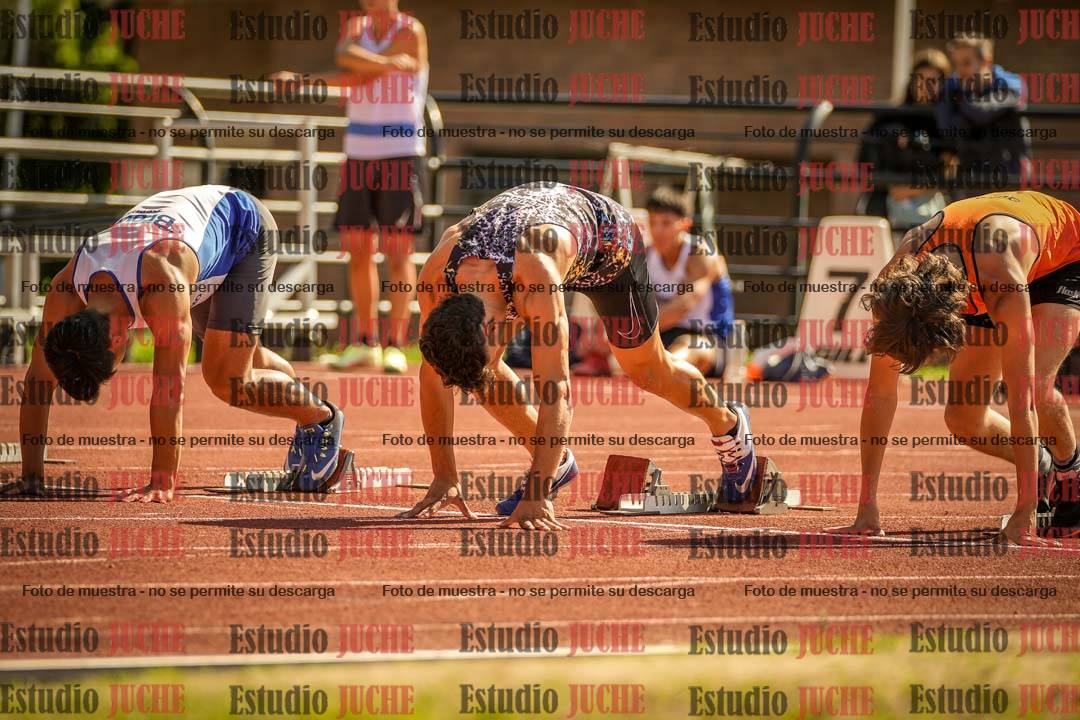 Fotos de los 100 m llanos de varones