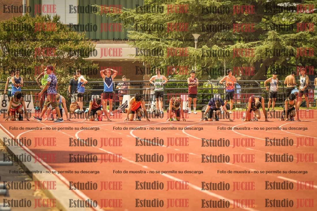 Fotos de los 100 m llanos de varones