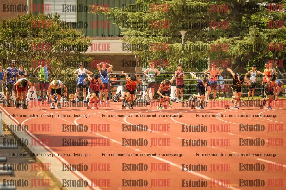 Fotos de los 100 m llanos de varones