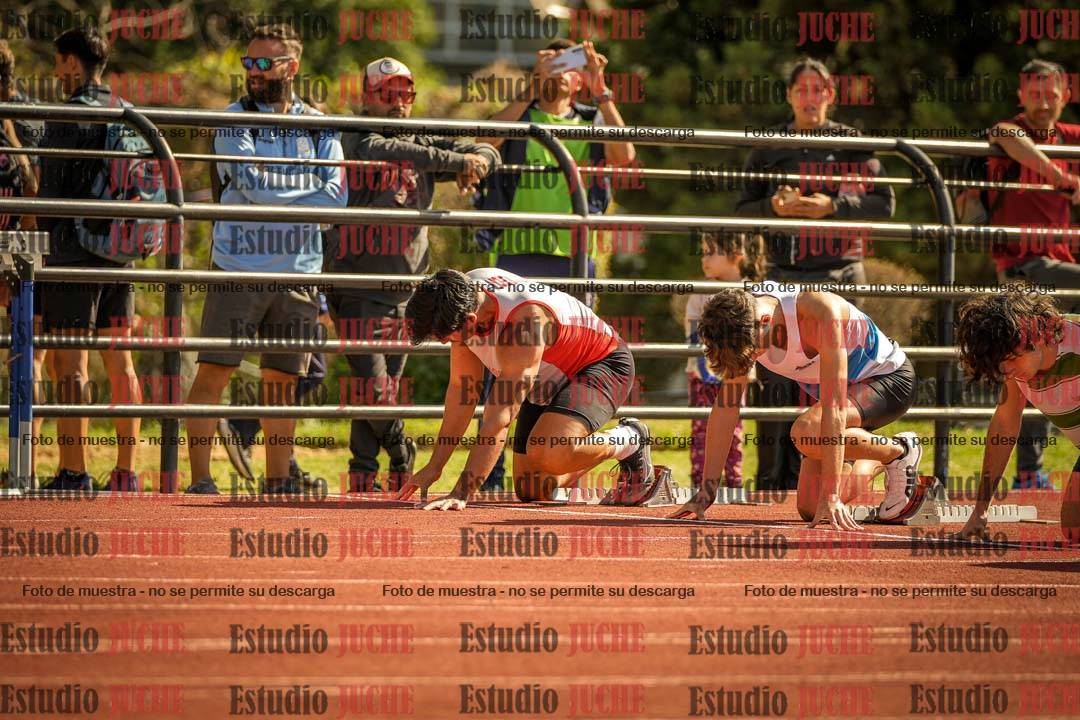 Fotos de los 100 m llanos de varones