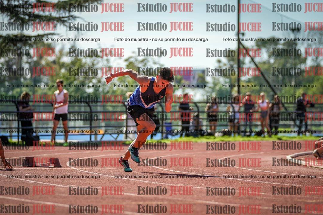 Fotos de los 100 m llanos de varones