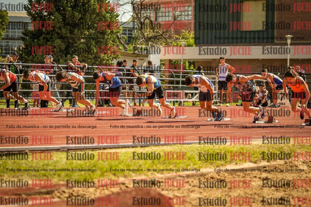 Fotos de los 100 m llanos de varones
