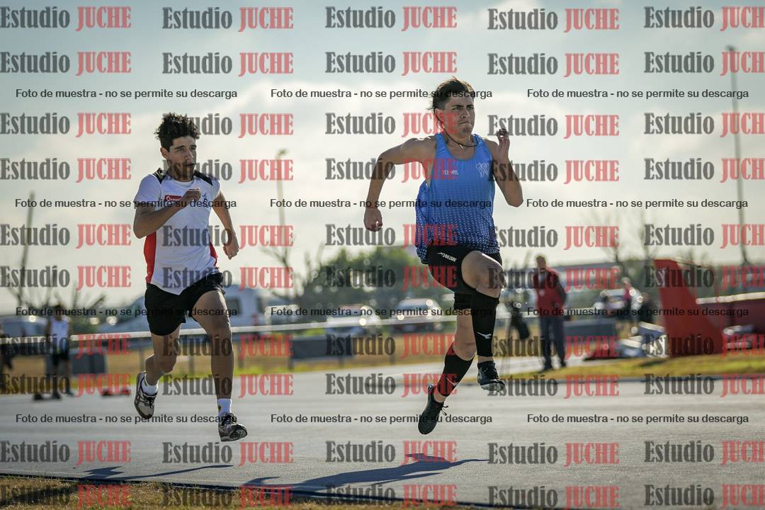 Fotos de los 100 m llanos de varones