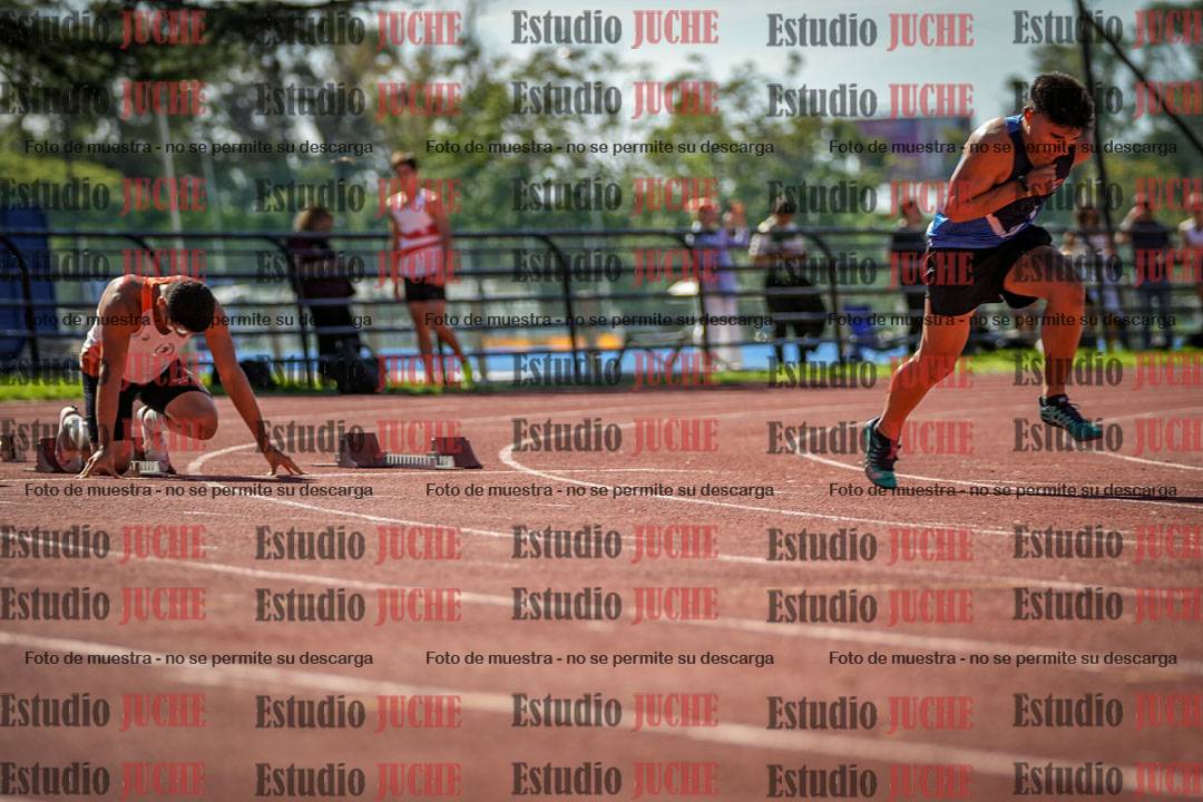 Fotos de los 100 m llanos de varones