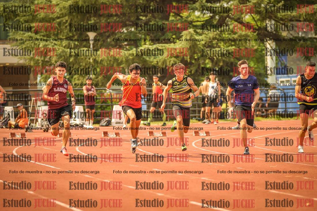 Fotos de los 100 m llanos de varones