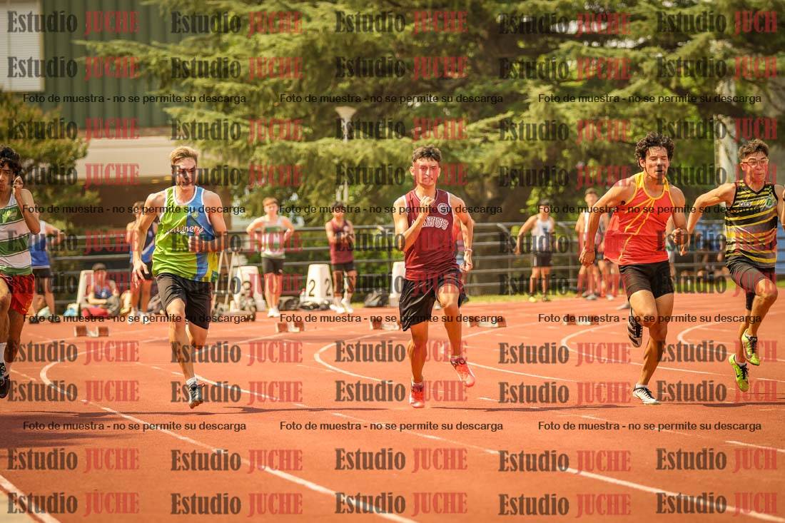 Fotos de los 100 m llanos de varones