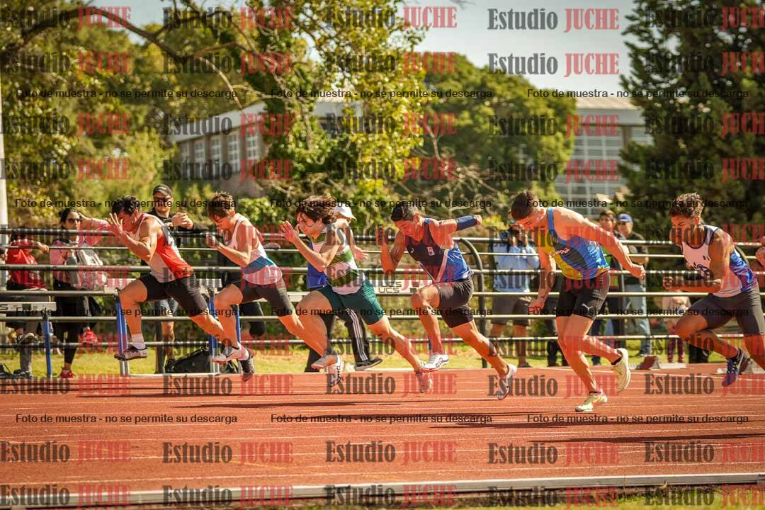 Fotos de los 100 m llanos de varones