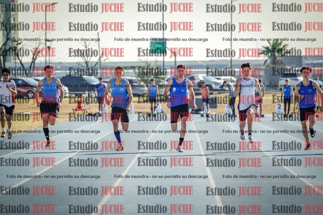 Fotos de los 100 m llanos de varones