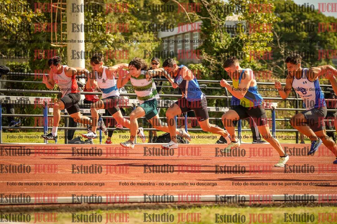 Fotos de los 100 m llanos de varones