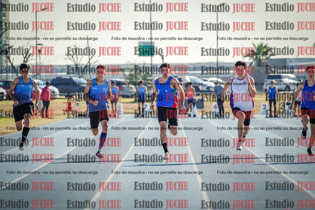Fotos de los 100 m llanos de varones