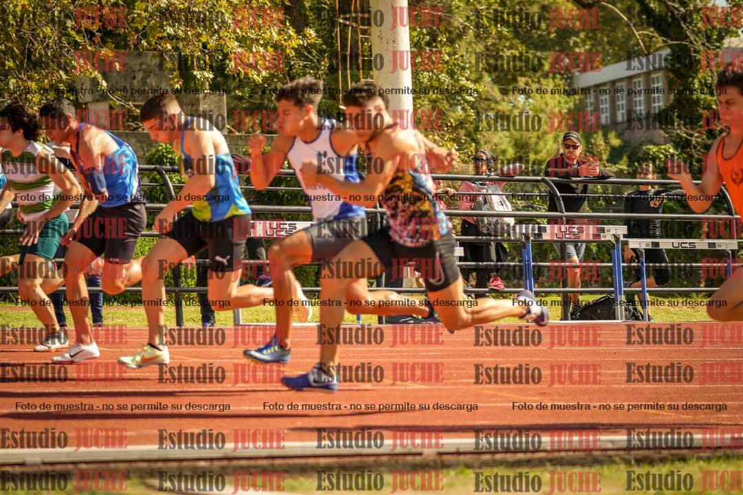 Fotos de los 100 m llanos de varones