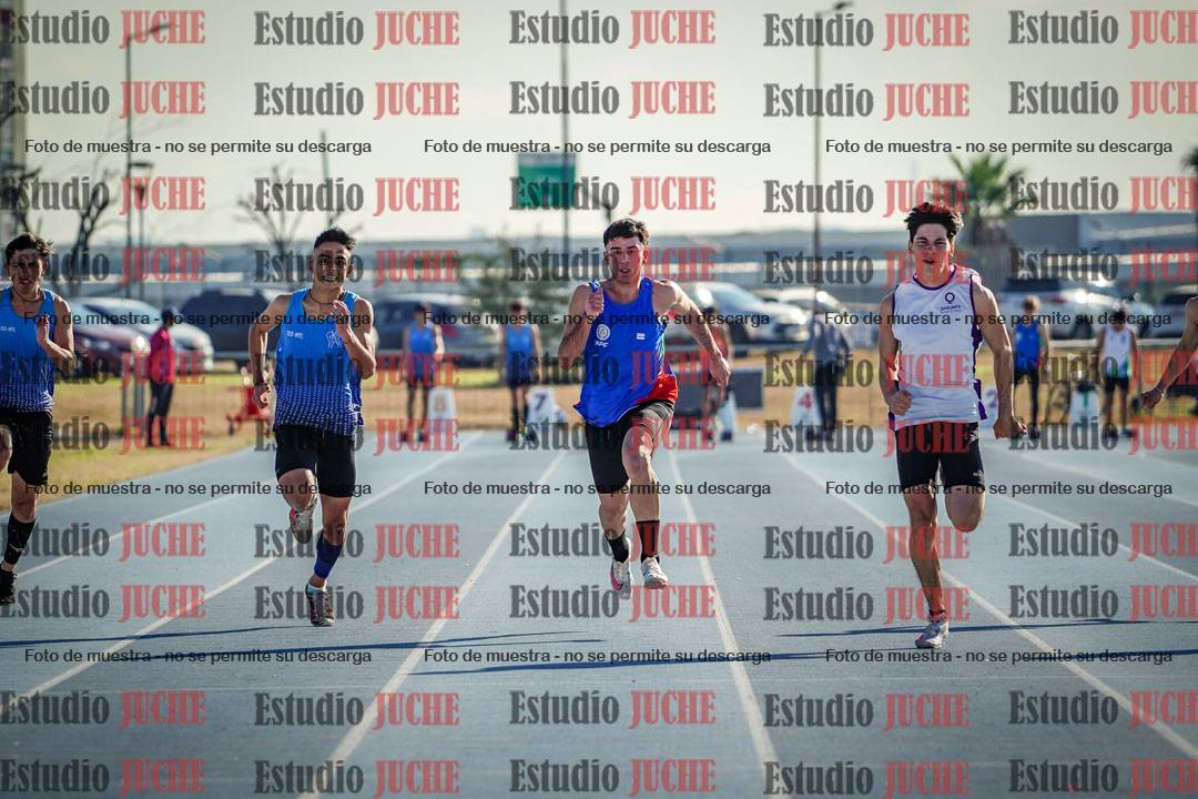 Fotos de los 100 m llanos de varones