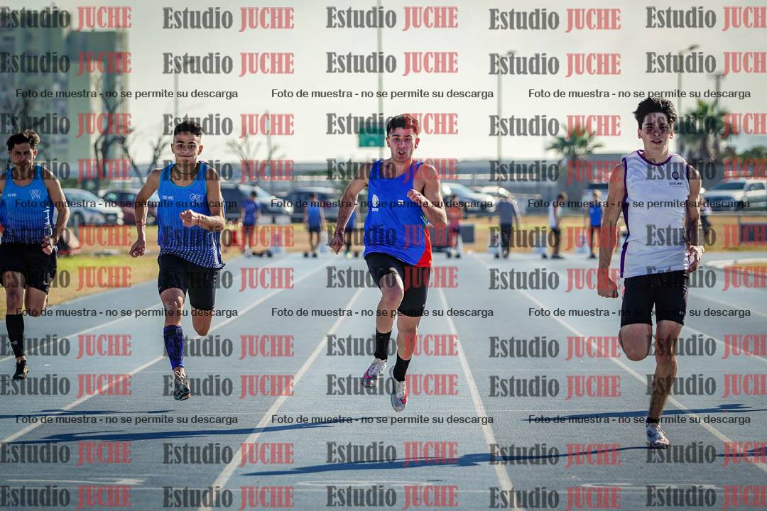 Fotos de los 100 m llanos de varones