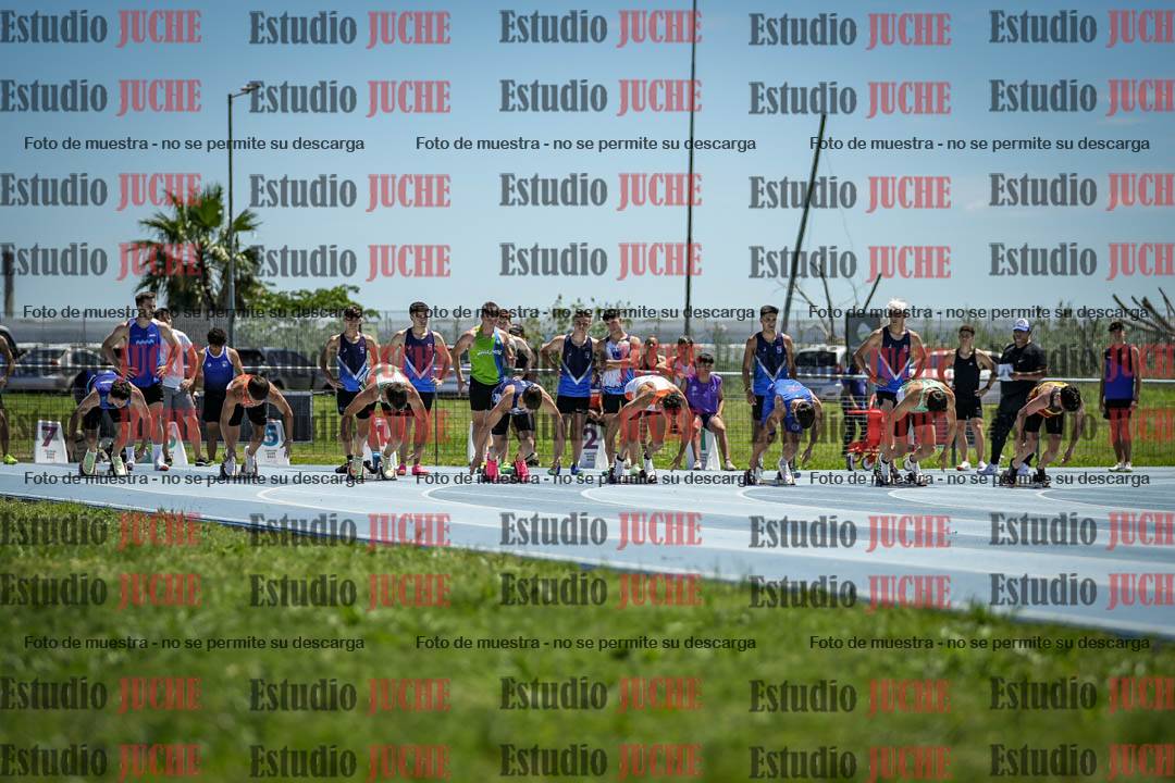 Fotos de los 100 m llanos de varones