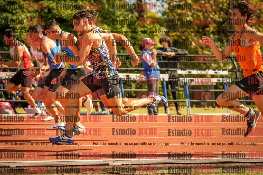 Fotos de los 100 m llanos de varones